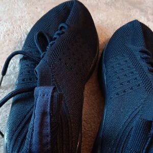 Stylish Black Knit Sneakers